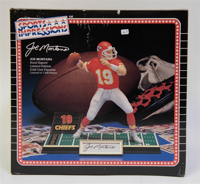1994 Sports Impressions Joe Montana Autographed Figure - #1464 of 1500