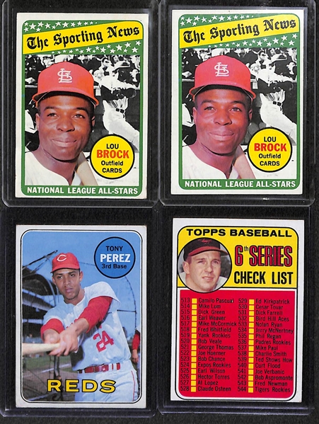 Lot of 115 - 1969 Topps Baseball Cards w. Rod Carew x2