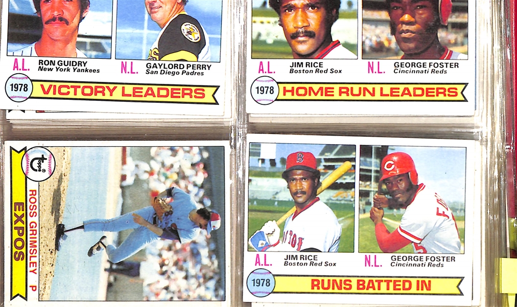 1979 Topps Baseball Partial Set - 656 of 726 Cards - w. Nolan Ryan