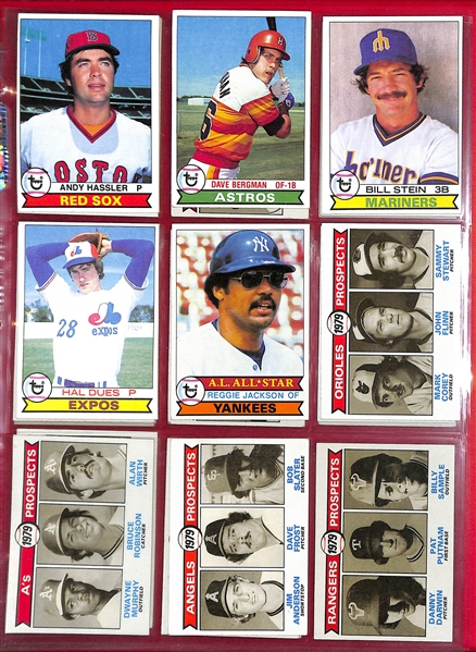 1979 Topps Baseball Partial Set - 656 of 726 Cards - w. Nolan Ryan