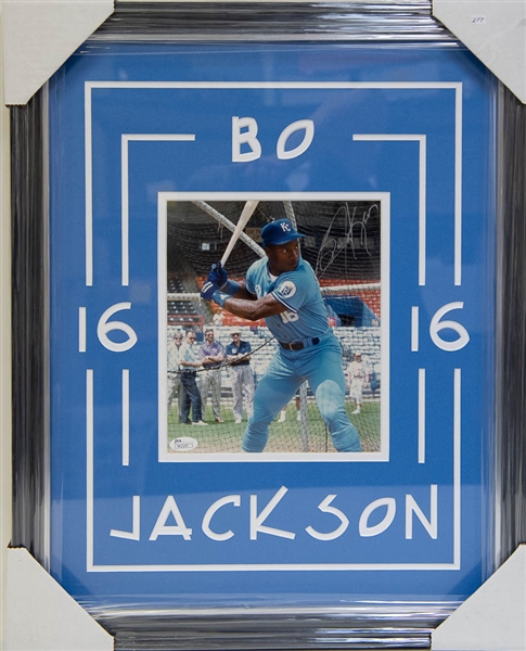Bo Jackson Autographed Framed Display - JSA