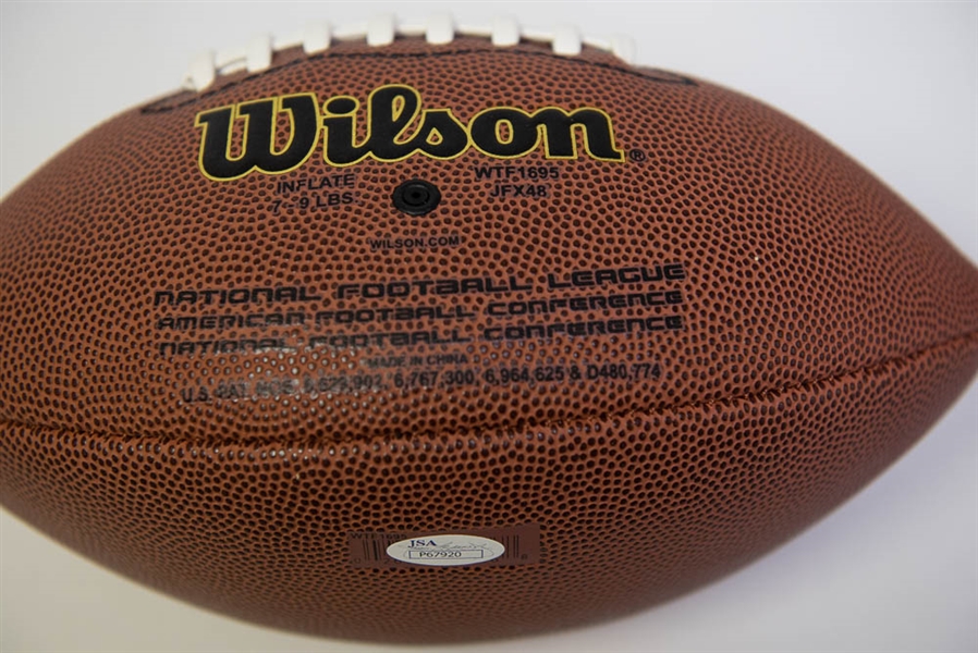 Bill Parcells Autographed Wilson Football - JSA