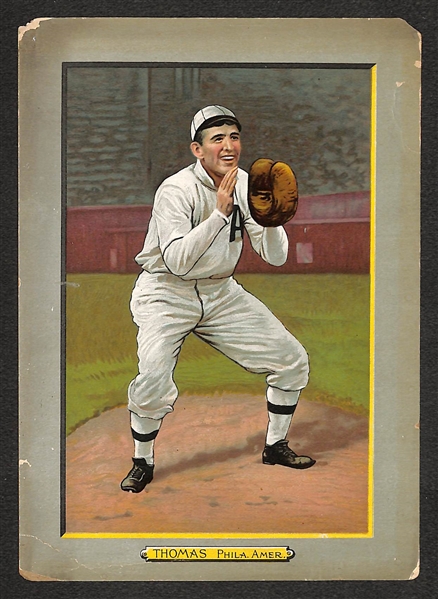 1911 T3 Turkey Red Cabinet Ira Thomas (Philadelphia A's) - Advertisement Back