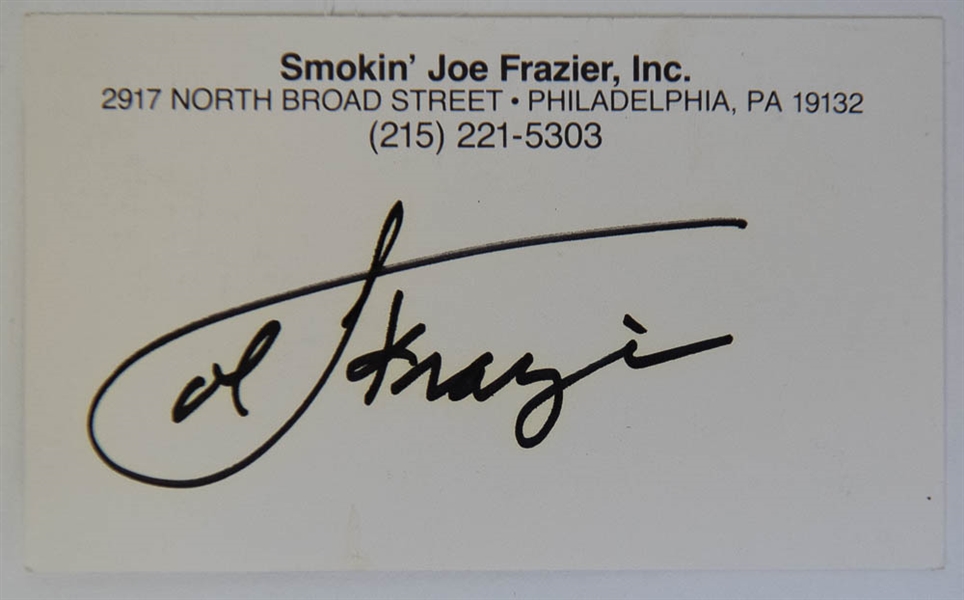 Boxing Autograph Lot - Joe Frazier & Mike Tyson - JSA