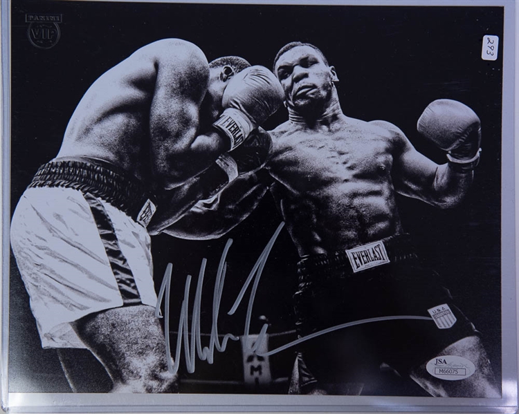 Boxing Autograph Lot - Joe Frazier & Mike Tyson - JSA