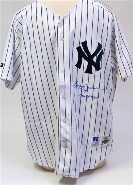 Reggie Jackson Signed & Inscribed New York Yankees Jersey - JSA COA