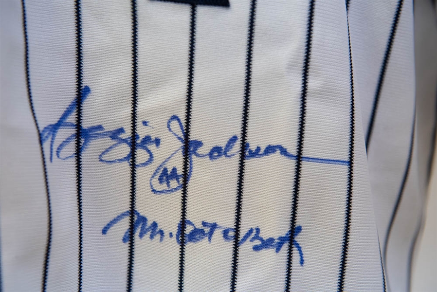 Reggie Jackson Signed & Inscribed New York Yankees Jersey - JSA COA