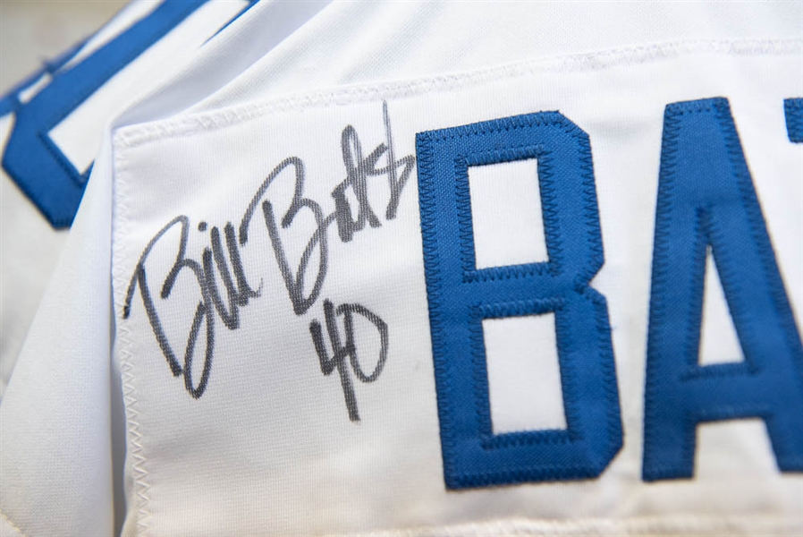 Bill Bates Signed & Inscribed Dallas Cowboys Replica Jersey - JSA
