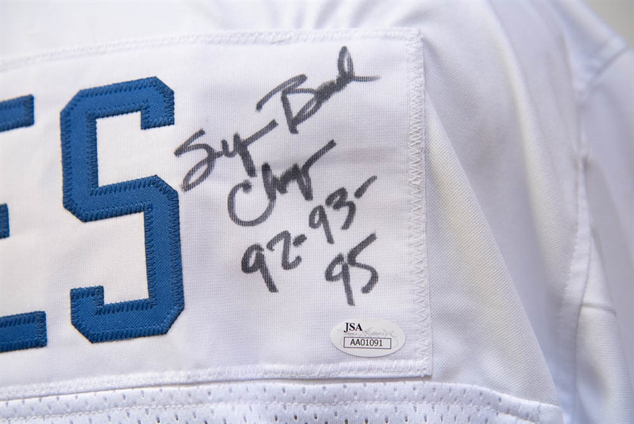 Bill Bates Signed & Inscribed Dallas Cowboys Replica Jersey - JSA