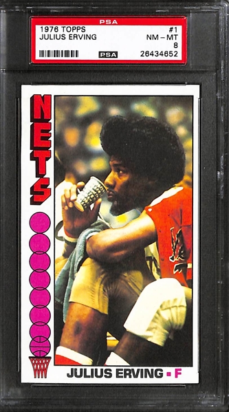 1976-77 Topps Basketball Complete Set with 4 PSA Graded Cards (#60 Maravich PSA 8; #1 Erving PSA 8; #77 Phil Jackson PSA 7; #100 Jabbar PSA 8)