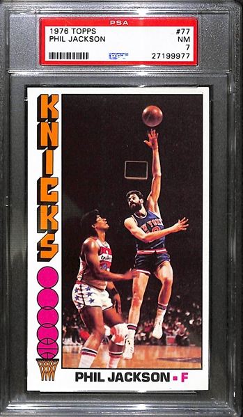 1976-77 Topps Basketball Complete Set with 4 PSA Graded Cards (#60 Maravich PSA 8; #1 Erving PSA 8; #77 Phil Jackson PSA 7; #100 Jabbar PSA 8)