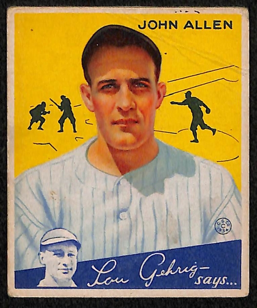 Lot of 3 - 1934 Goudey Baseball Cards w. Fred Walker
