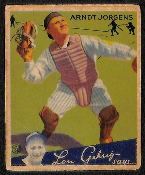 Lot of 3 - 1934 Goudey Baseball Cards w. Fred Walker