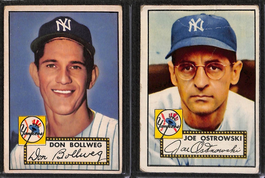 Lot of 10 - 1952 Topps Baseball Cards w. Johnny Sain