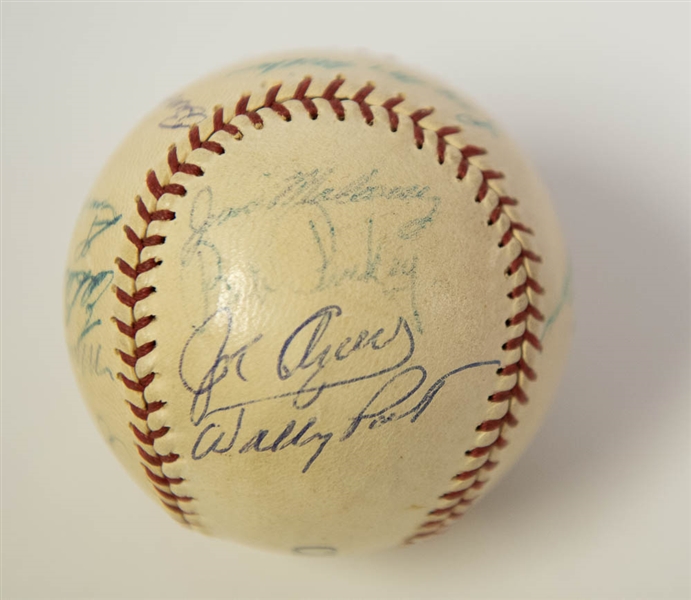 1960 Cincinnati Reds Team Signed Baseball with 23 Signatures inc. Frank Robinson (JSA LOA)