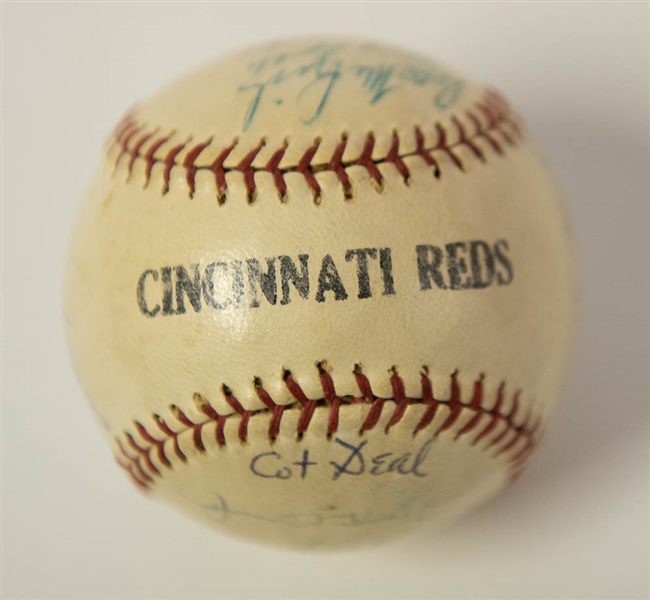 1960 Cincinnati Reds Team Signed Baseball with 23 Signatures inc. Frank Robinson (JSA LOA)
