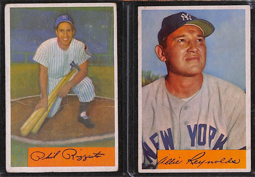 Lot of 20 1954-56 Baseball Cards w. 1954 Bowman Rizzuto
