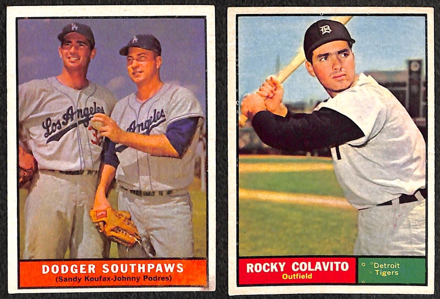 Lot of 30 - 1961 Topps Baseball Cards w. Warren Spahn