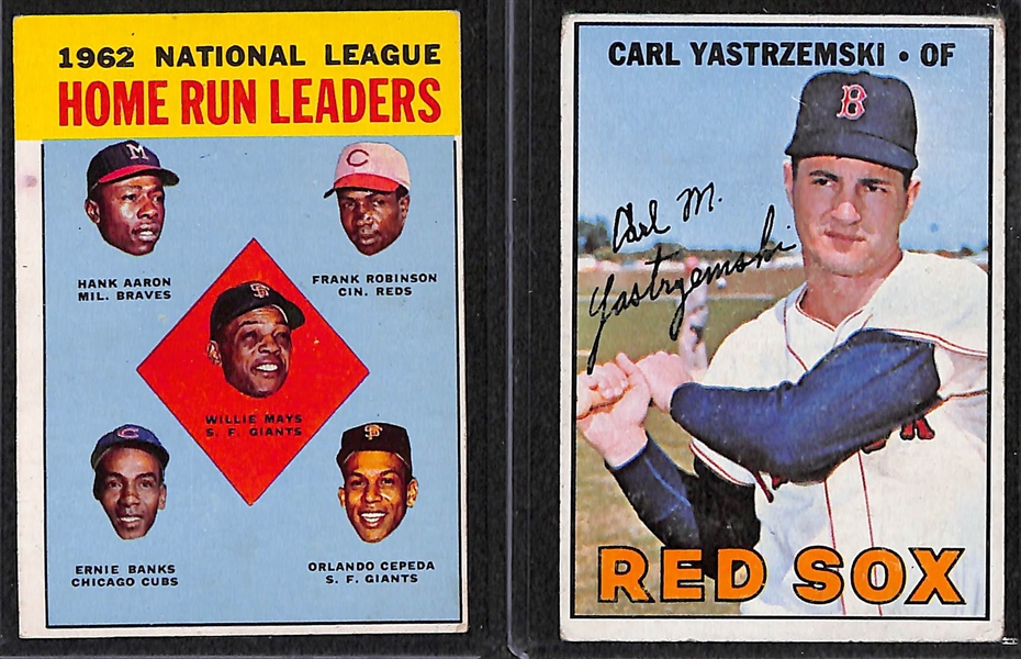Approx. 150 Assorted 1962-1969 Topps Baseball Cards w. 1967 Yastrzemski