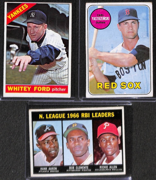 Approx. 150 Assorted 1962-1969 Topps Baseball Cards w. 1967 Yastrzemski