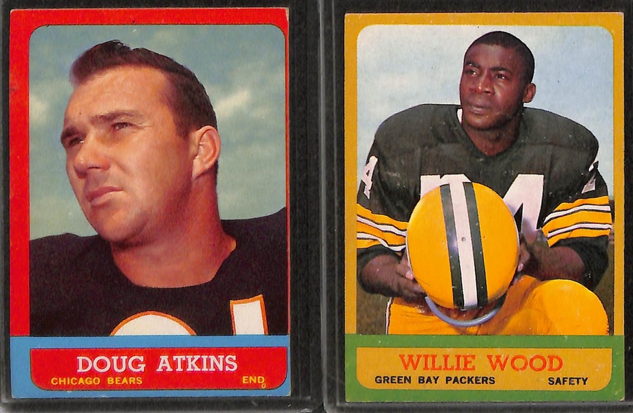 Lot of 11 - 1963 Topps Football Cards w. Fran Tarkenton x2