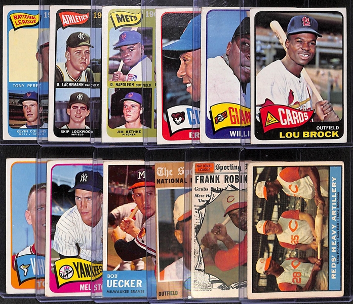 Lot of 12 1961-1965 Topps Baseball Cards w. Perez Rookie Card