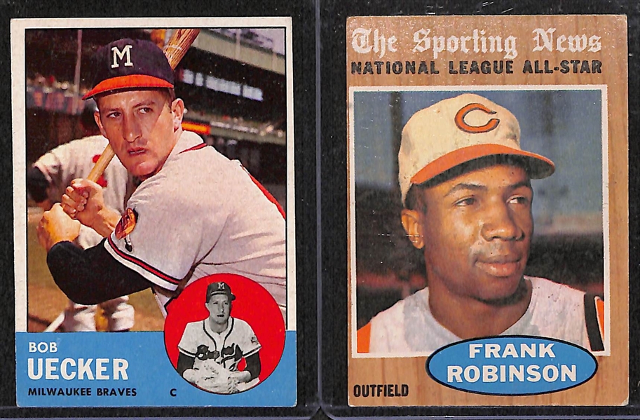 Lot of 12 1961-1965 Topps Baseball Cards w. Perez Rookie Card