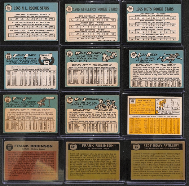 Lot of 12 1961-1965 Topps Baseball Cards w. Perez Rookie Card