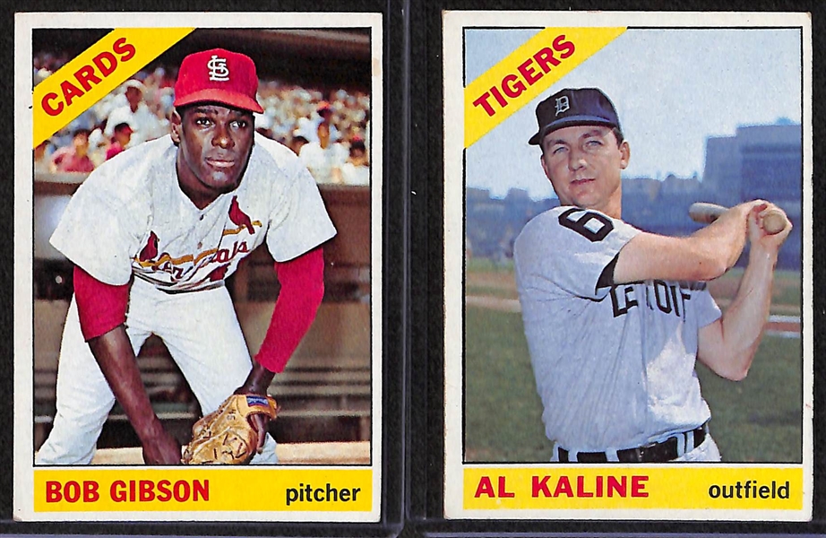 Lot of 9 - 1966 Topps Baseball Cards w. Pete Rose