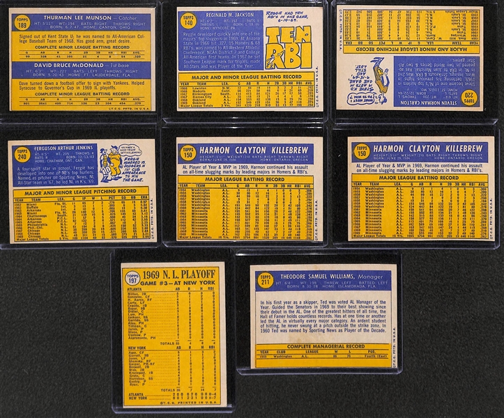 Lot of 13 - 1969-1971 Topps Baseball Cards w. Thurman Munson Rookie Card