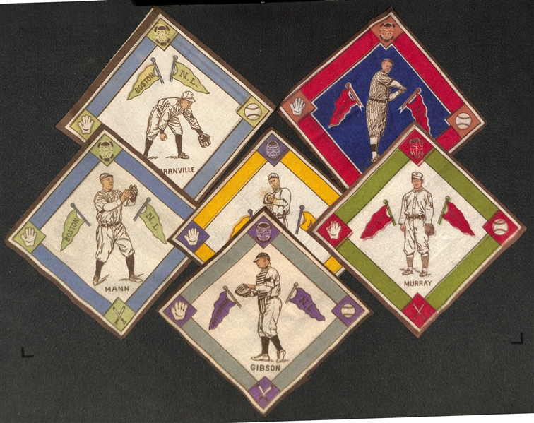 Lot of 6 - 1914 B18 NL Blankets w. Maranville & Stengel