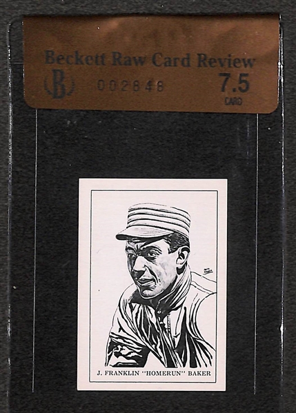 Homerun Baker 1950 Callahan Hall of Fame Card - Beckett Raw Graded BVG 7.5