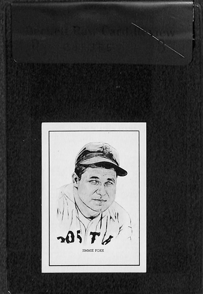 Jimmie Foxx (BVG 8) and Bill Klem (BVG 8) 1950 Callahan Hall of Fame Cards