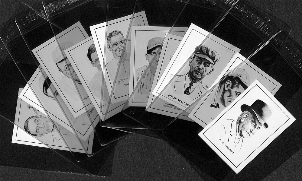 (10) High-Grade 1950 Callahan HOF Cards w/ Spalding, Keeler, Wallace, Jennings, Pennock, Lajoie, Walsh, Robinson, Nichols, and Collins!