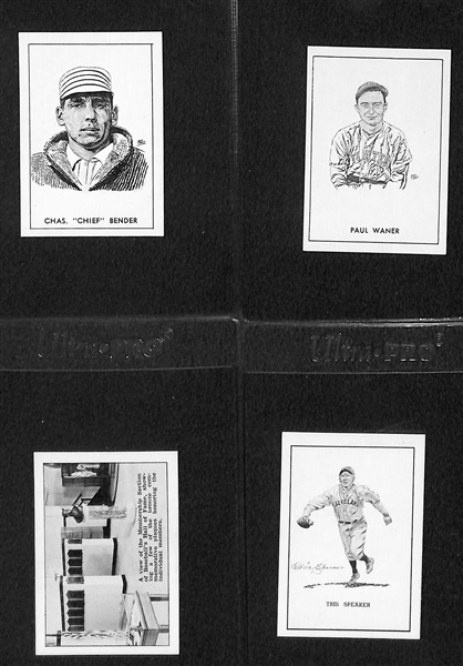 (10) High-Grade 1950 Callahan HOF Cards w/ Bender, P. Waner, Speaker, Alexander, Cartright, Maranville, Wright, HOF Museum (interior - no date), Heilmann, McGinnity