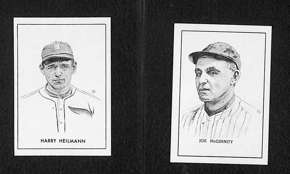 (10) High-Grade 1950 Callahan HOF Cards w/ Bender, P. Waner, Speaker, Alexander, Cartright, Maranville, Wright, HOF Museum (interior - no date), Heilmann, McGinnity