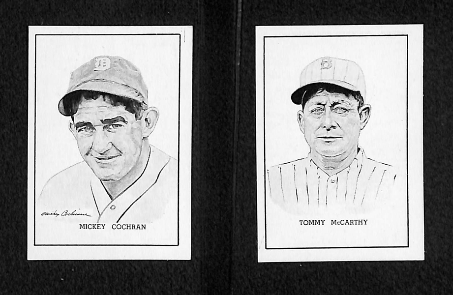 (10) High-Grade 1950 Callahan HOF Cards w/ Comiskey, Clarke, Cochran, McCarthy, Duffy, Bulkeley, O'Rourke, Chesbro, Radbourne