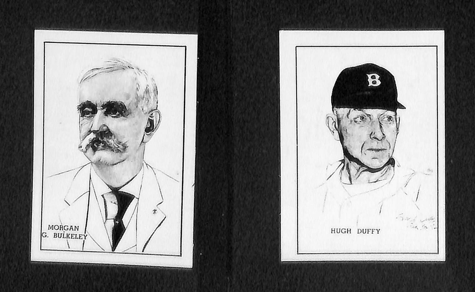 (10) High-Grade 1950 Callahan HOF Cards w/ Comiskey, Clarke, Cochran, McCarthy, Duffy, Bulkeley, O'Rourke, Chesbro, Radbourne