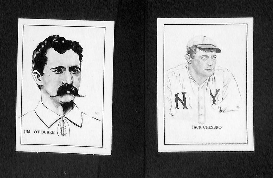 (10) High-Grade 1950 Callahan HOF Cards w/ Comiskey, Clarke, Cochran, McCarthy, Duffy, Bulkeley, O'Rourke, Chesbro, Radbourne