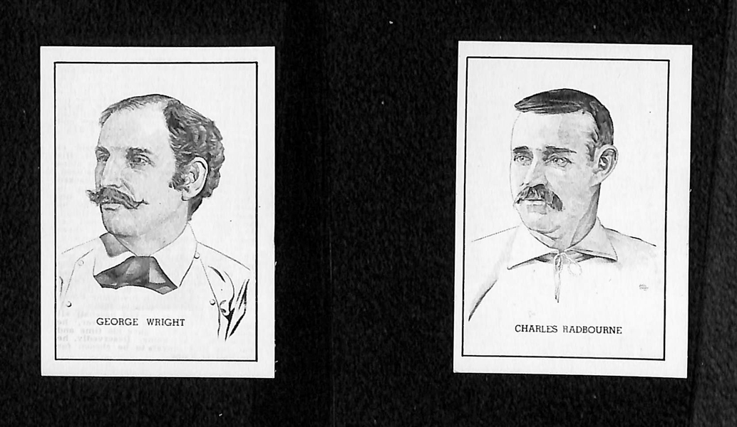 (10) High-Grade 1950 Callahan HOF Cards w/ Comiskey, Clarke, Cochran, McCarthy, Duffy, Bulkeley, O'Rourke, Chesbro, Radbourne