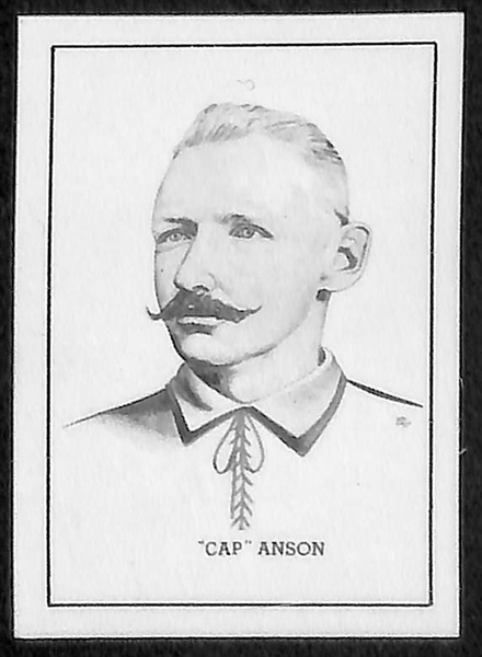 (6) High-Grade 1950 Callahan HOF Cards w/ Ott, Anson, Brouthers, Bender, HOF Museum Interior (w/date), Vance and Original Box