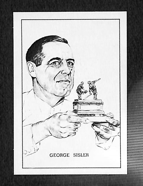 Lot of (2) High-Grade 1950 Callahan Cards - Ray Schalk (RARE) and George Sisler