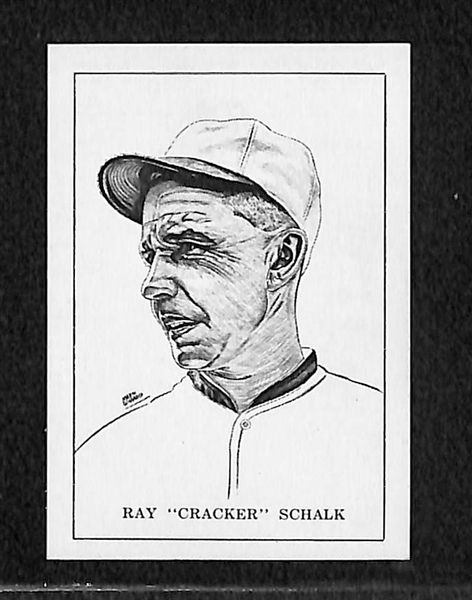 Lot of (2) High-Grade 1950 Callahan Cards - Ray Schalk (RARE) and George Sisler