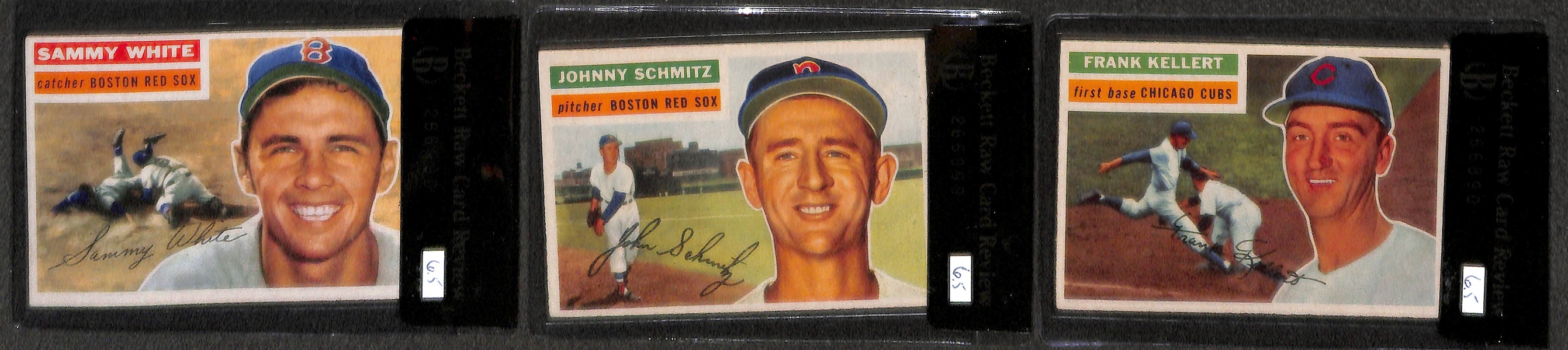 Lot of 15 - 1956 Topps Graded Baseball Cards w. Bob Feller BVG 6.5 