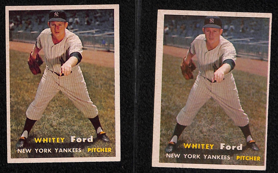 Lot of 12 - 1957 Topps Baseball Cards w. Mazeroski & Drysdale RCs