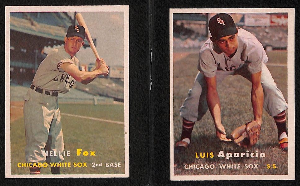 Lot of 12 - 1957 Topps Baseball Cards w. Mazeroski & Drysdale RCs