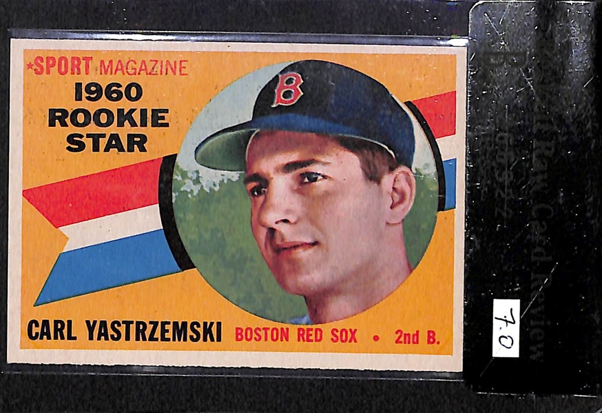 1960 Carl Yastrzemski Topps Rookie Card - BVG 7.0