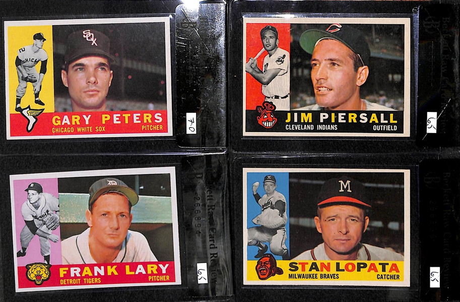 Lot of 17 - 1960 Graded Topps Baseball Cards w. Smokey Burgess BVG 7.5