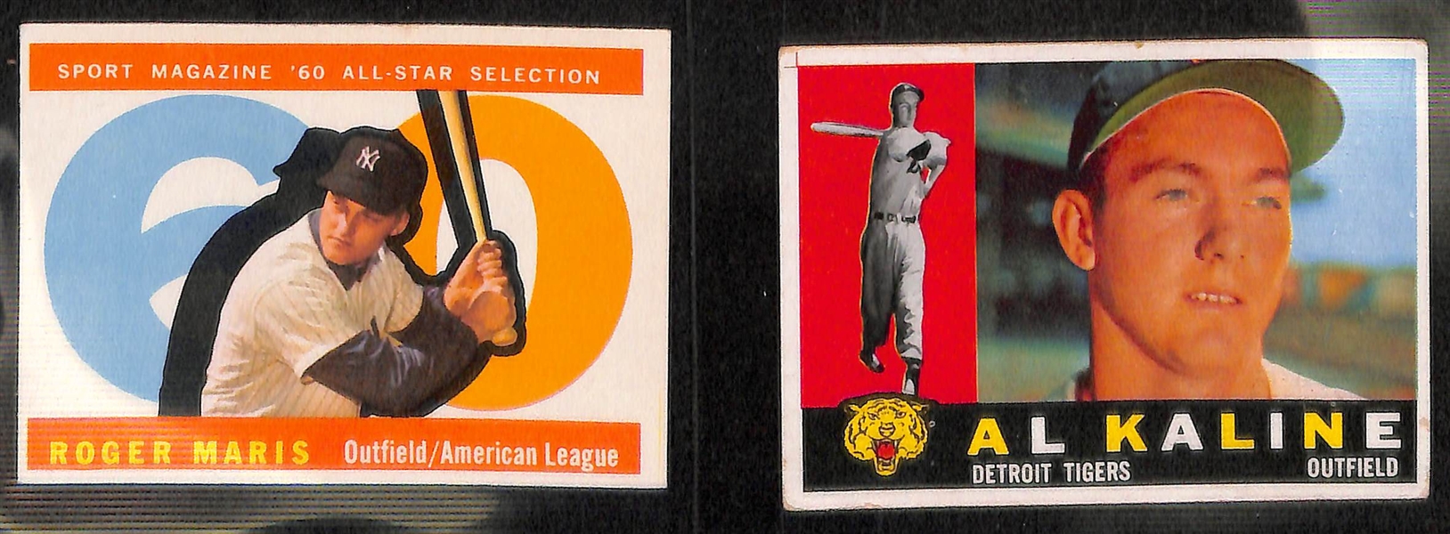 Lot of 6 - 1960 Topps Baseball Star Cards w. Hank Aaron