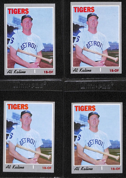 Lot of 15 - 1970 Topps Baseball Cards w. Lou Brock PSA 8